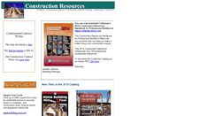 Desktop Screenshot of constructionresources.net